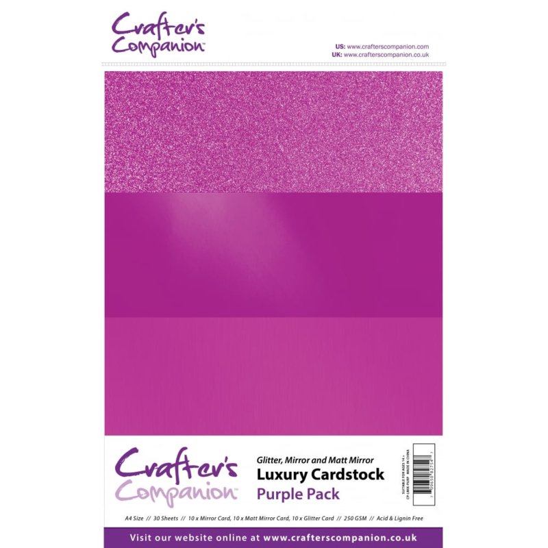 Luxury Cardstock Pack A4 Purple