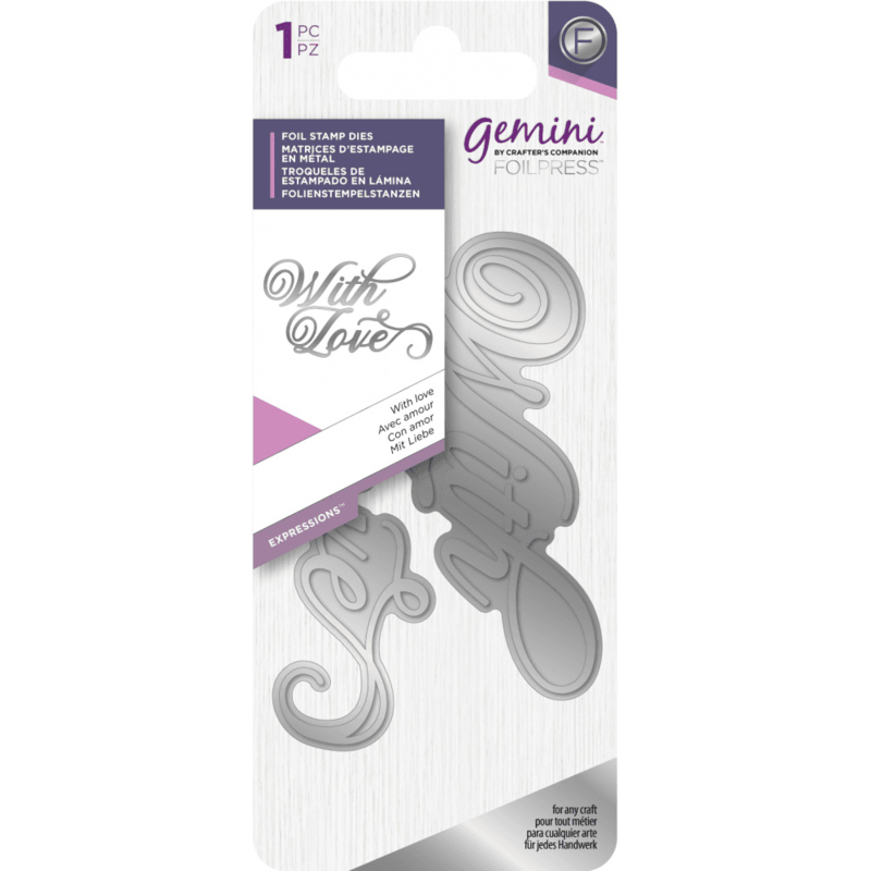 Gemini Folie Stempel mal - Expressions - With Love