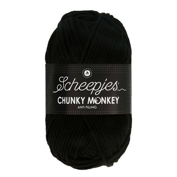 Scheepjes Chunky Monkey 100g - 1002 Black