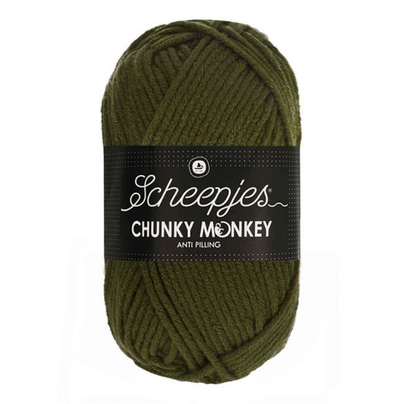 Scheepjes Chunky Monkey 100g - 1027 Moss Green