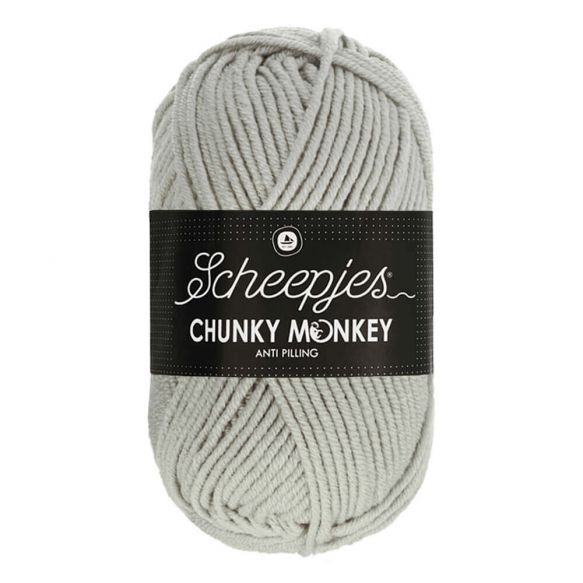 Scheepjes Chunky Monkey 100g - 1203 Pale Grey