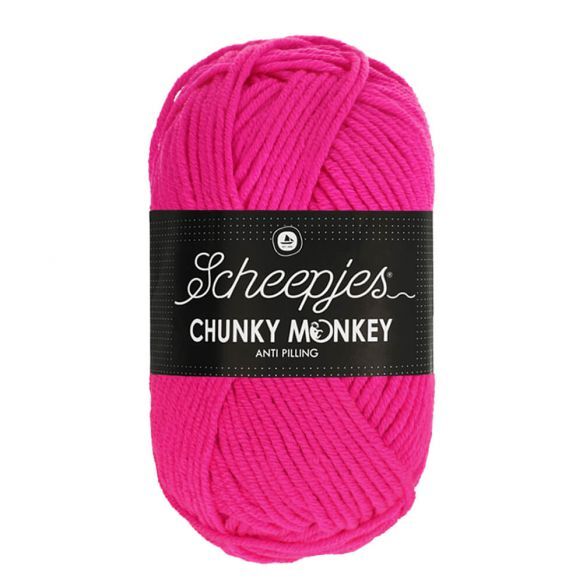 Scheepjes Chunky Monkey 100g - 1257 Hot Pink