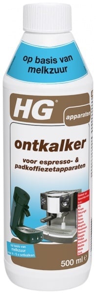 <div><div>HG ontkalker voor espresso- & padkoffiezetapparaten melkzuur</div></div>