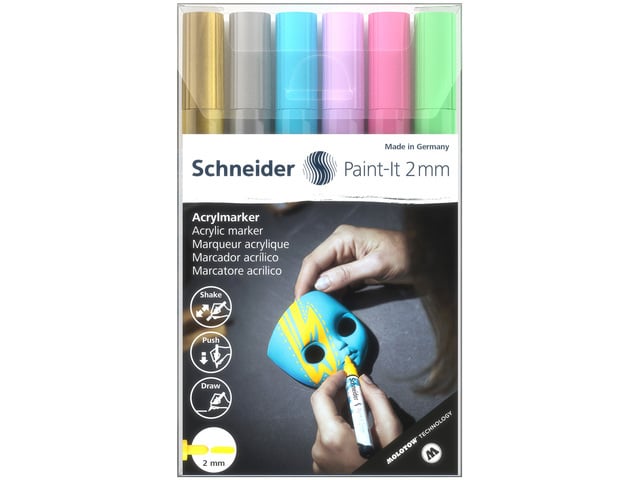 Acryl Marker Schneider Paint-it 310 2mm etui 6st. Effect