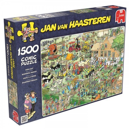 Puzzel Jan van Haasteren Boerderij bezoek 1500 stukjes (online uitverkocht)