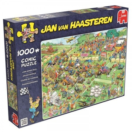 Puzzel Jan van Haasteren Grasmaaierrace 1000 stukjes (online uitverkocht)