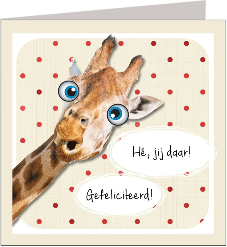 Felicitatiekaart Giraffe