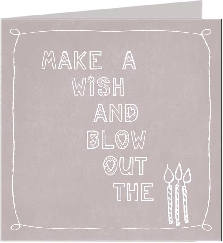 Felicitatiekaart Make a wish