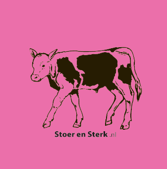 Regenpijp overall Roze met zwarte koe