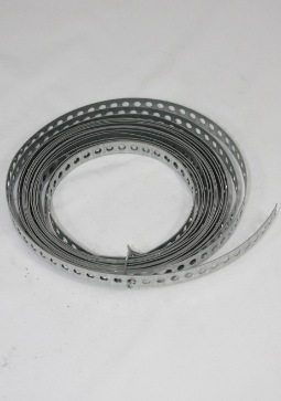 Metalen bevestigingsstrip met gaten, 12mm breed, 1mm dik