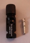 MC-4 stekker voor kabel 4-6mm2 (-) met buitendiameter 5,5 - 9mm
