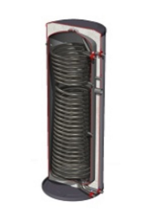 DJG rvs boiler voor warmtepomp 200L-1ww grijs