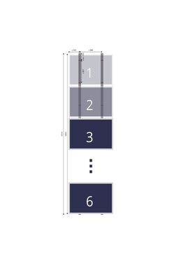 Clickfit EVO pannendak montageset landscape voor 6 panelen 177,2x113,4cm. Alleen samen met panelen te bestellen!