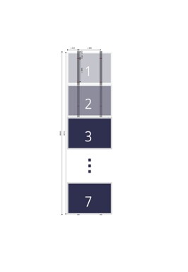 Clickfit EVO pannendak montageset landscape voor 7 panelen 177,2x113,4cm. Alleen samen met panelen te bestellen!