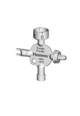 Heimeier aluminium instelsleuteltje voor V/F-Exakt thermostatische kranen