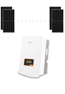 PV-systeem met 28x JA-Solar 460Wp met zilverkleurig frame en 3-fasen Solis 12.0k-S5-GR3P omvormer