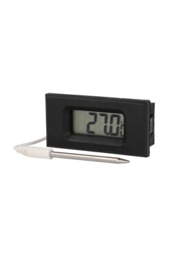 LCD thermometer met temperatuur sensor die in een inschroefhuls in een boiler past met 3m leiding, elektronisch met batterij