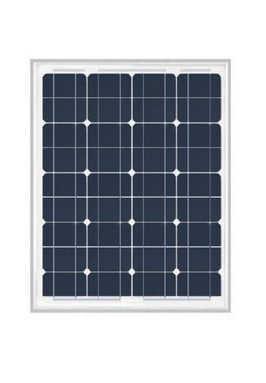 Westech compact zonnepaneel 50Wp, 668 x 545 x 35 mm
