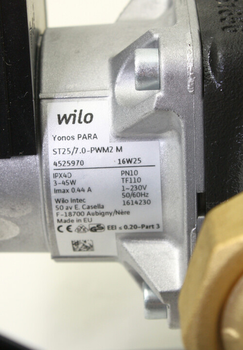 Wilo Yonos Para 25/7 PWM pomp