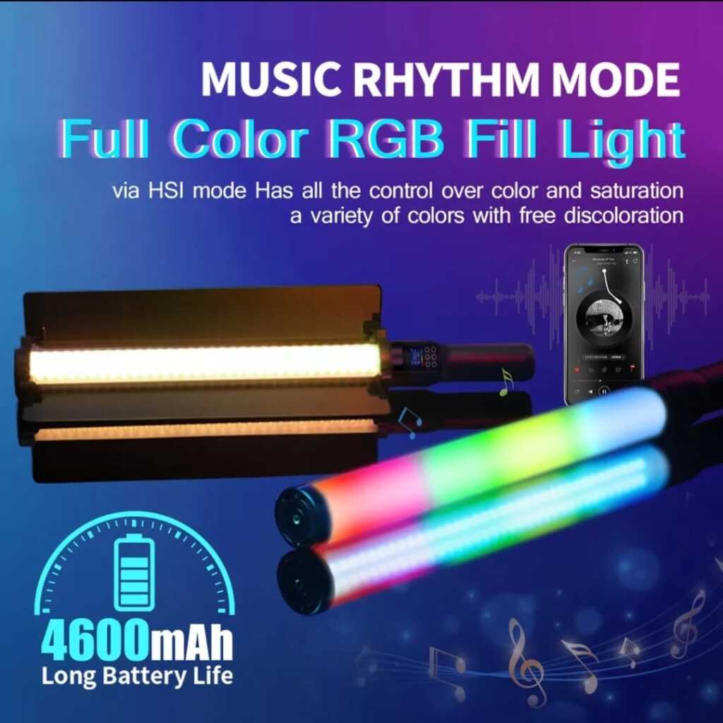 Set Rgb Led Video Light Sticks