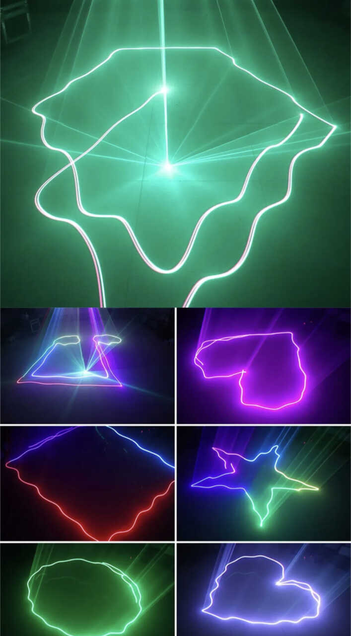 RGB Laser Animatie laser huren