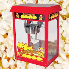 Popcornmachine huren inclusief 50 popcorn, met ondertafel