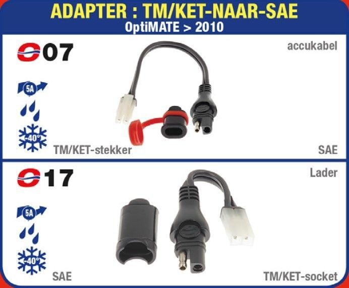 TECMATE OPTIMATE O-17 Adapter, charger lead