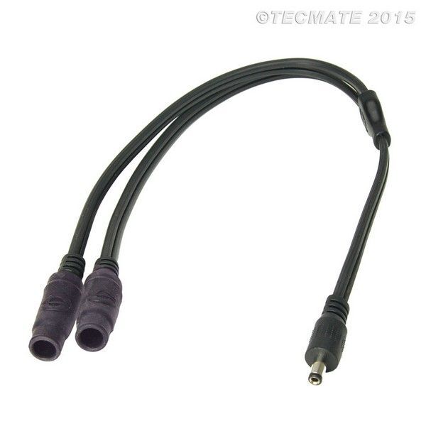 TECMATE OPTIMATE O-45 Y-splitter, DC2.5mm plug IN to 2 x DC2.5mm socket OUT