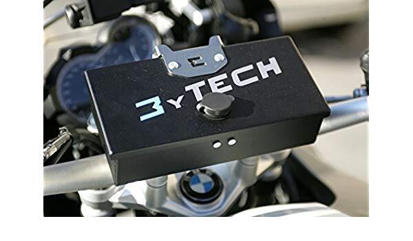 Mytech BMW R 1200 GS Lockable Handlebar Storage Box - Silver