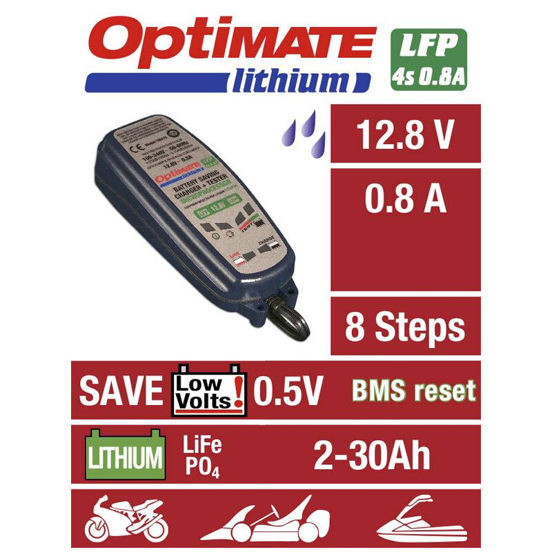 Optimate Lithium 0.8A acculader