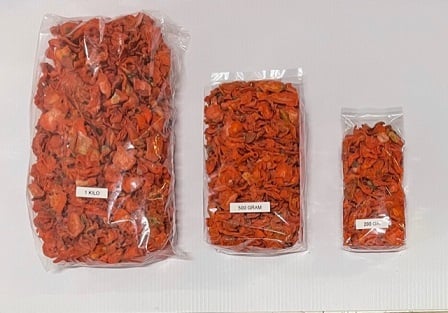 Gedroogde wortel stukjes 500 gram