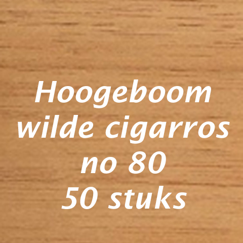 Hoogeboom wilde cigarros no 80