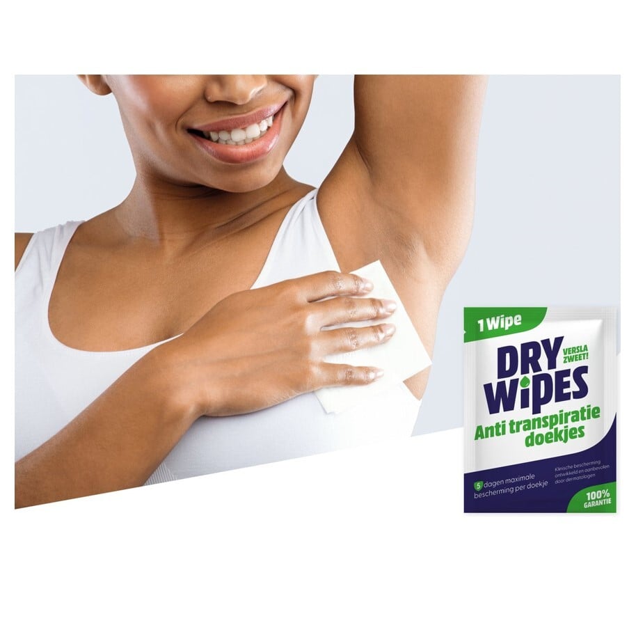 Drywipes - Antitranspiratie wipes doekjes - 10-pack