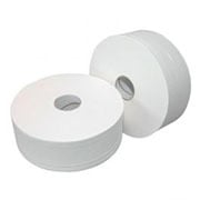 Jumborol toiletpapier maxi tissue wit, 2 laags 6x380m.
