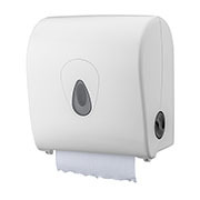 Handdoekroldispenser kunststof wit mini