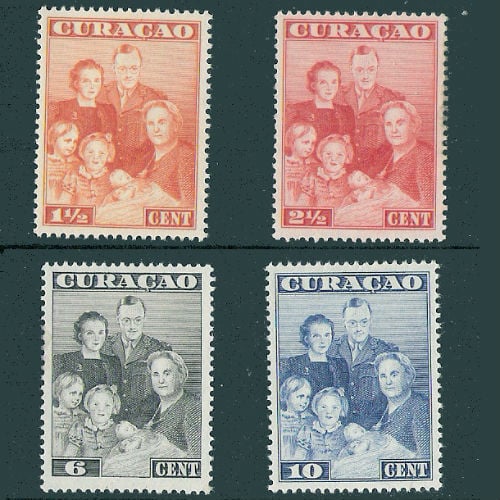 Curacao 1943 Koninklijke familie