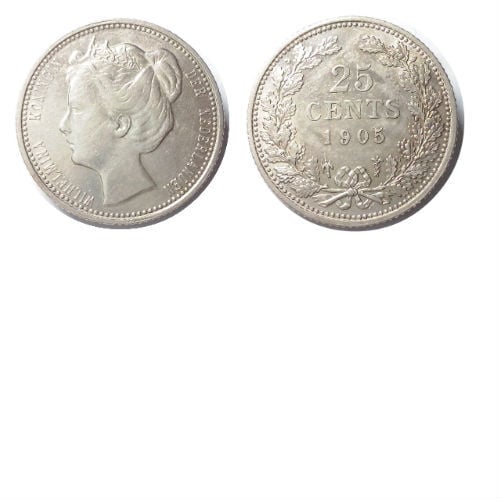 25 cent 1905  Koningin Wilhelmina