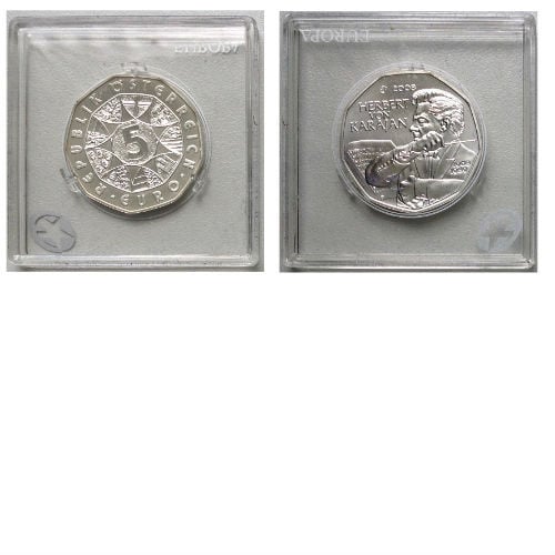Oostenrijk 5 euro 2008 zilver Proof