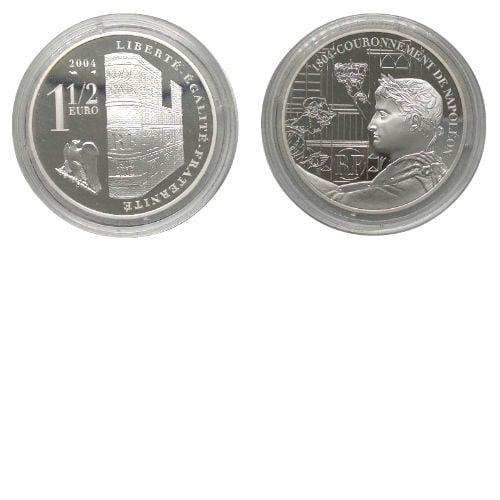 Frankrijk 1&frac12; euro 2004 zilver Proof