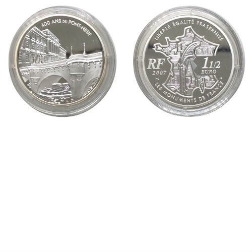 Frankrijk 1½ euro 2007 zilver Proof