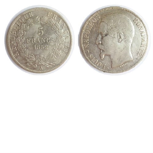 Frankrijk 5 francs 1852 A