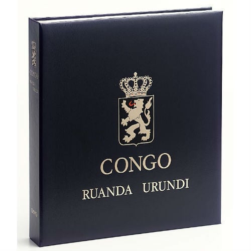 Davo Belgisch Congo luxe postzegelalbum met cassette deel I