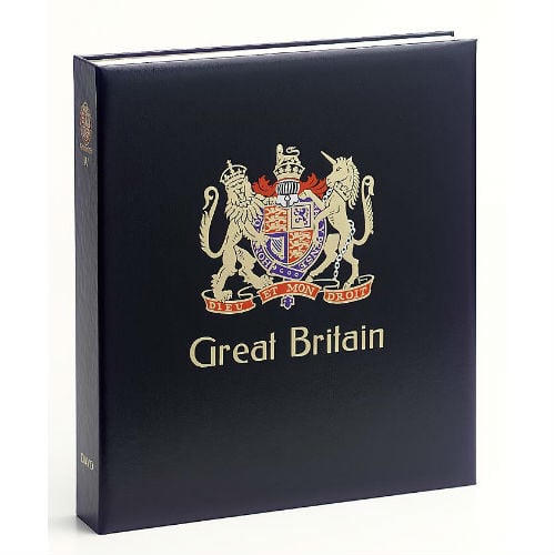 Davo  Groot Brittannië luxe postzegelalbum met cassette deel VII