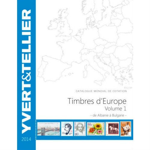 Yvert en Tellier postzegelcatalogus Europa A-B 2014 deel 1