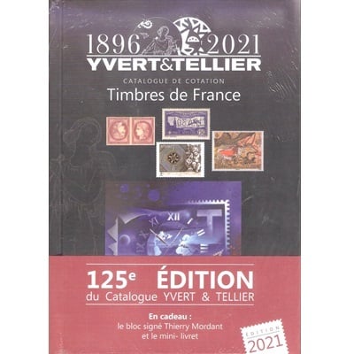 Yvert en Tellier Frankrijk postzegelcatalogus 2021