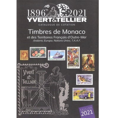 Yvert en Tellier Monaco en Frankrijk overzee postzegelcatalogus 2021 deel 1-bis