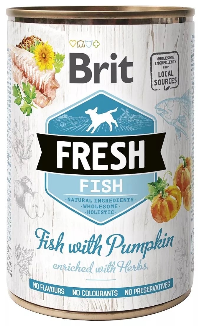 Brit Fresh blik vis met pompoen 400 gram