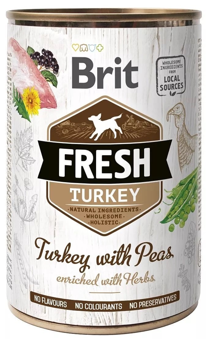 Brit Fresh blik Kalkoen met Erwten 400 gram **tijdelijk niet leverbaar