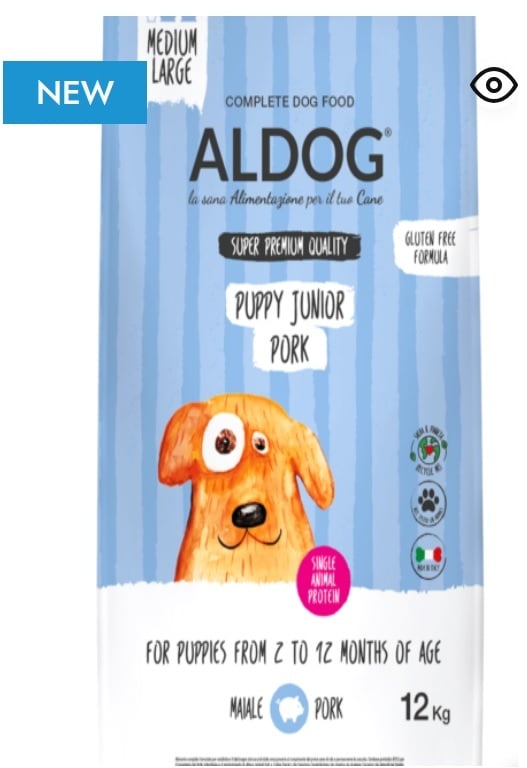 Aldog puppy/Junior Pork Medium/large 12kg