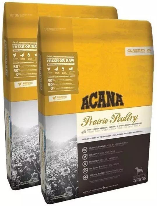 ACTIE Acana Classics Prairie Poultry dubbelpack 2x11,4kg
